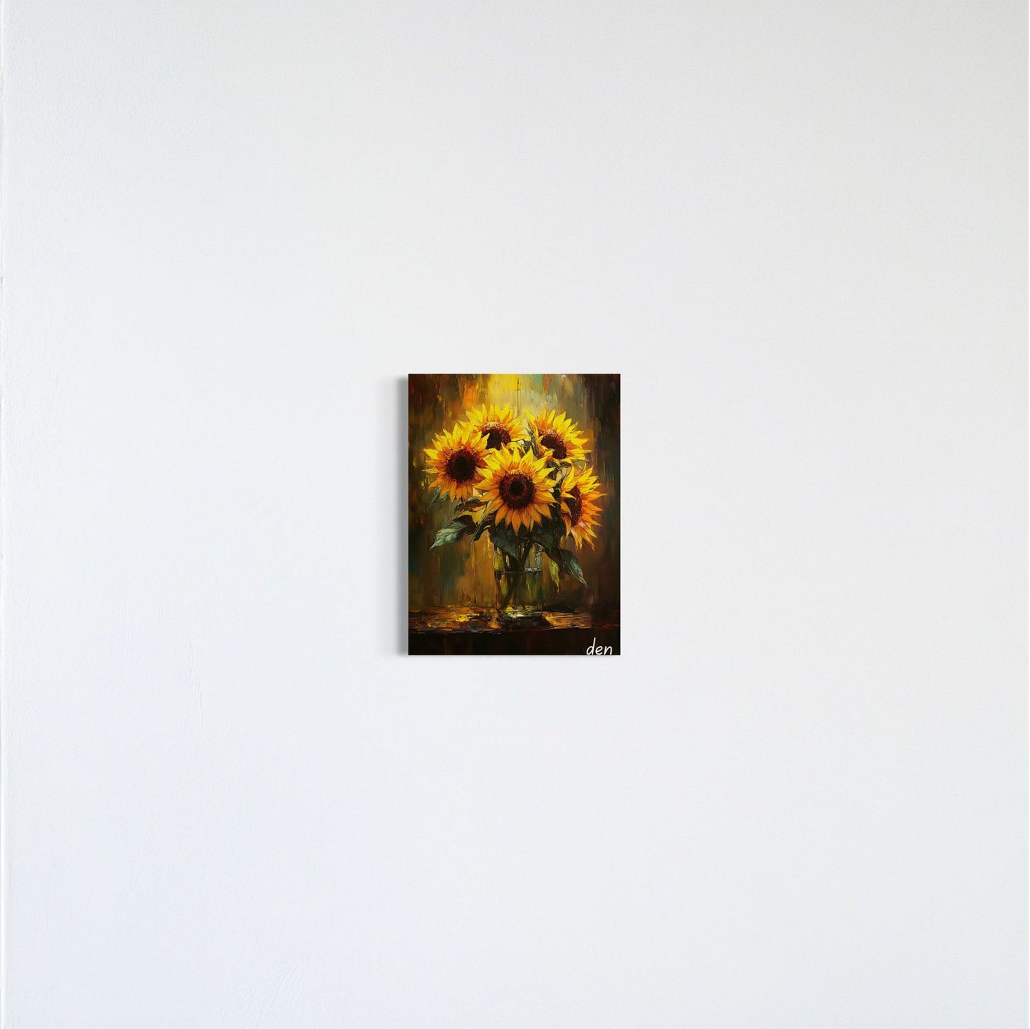 Four Sunflowers in a Vase