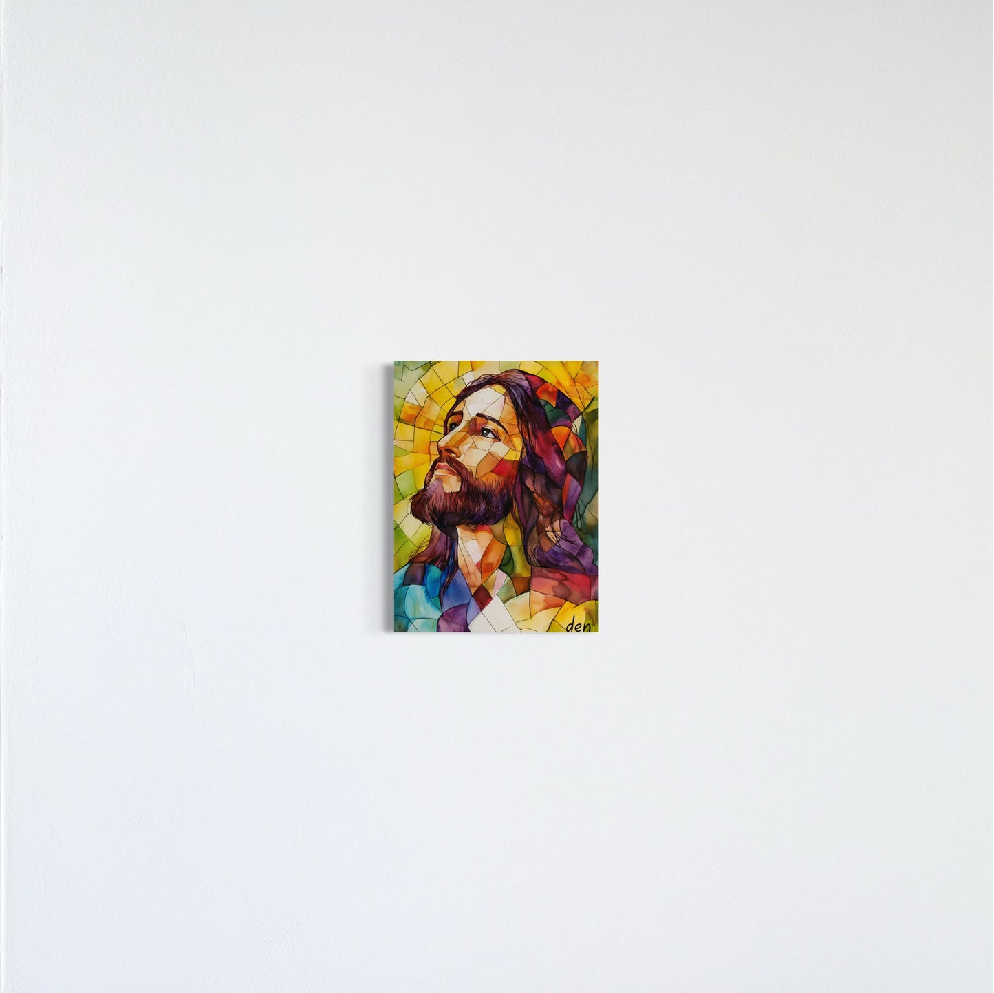 Stained Glass-Inspired Jesus Christ