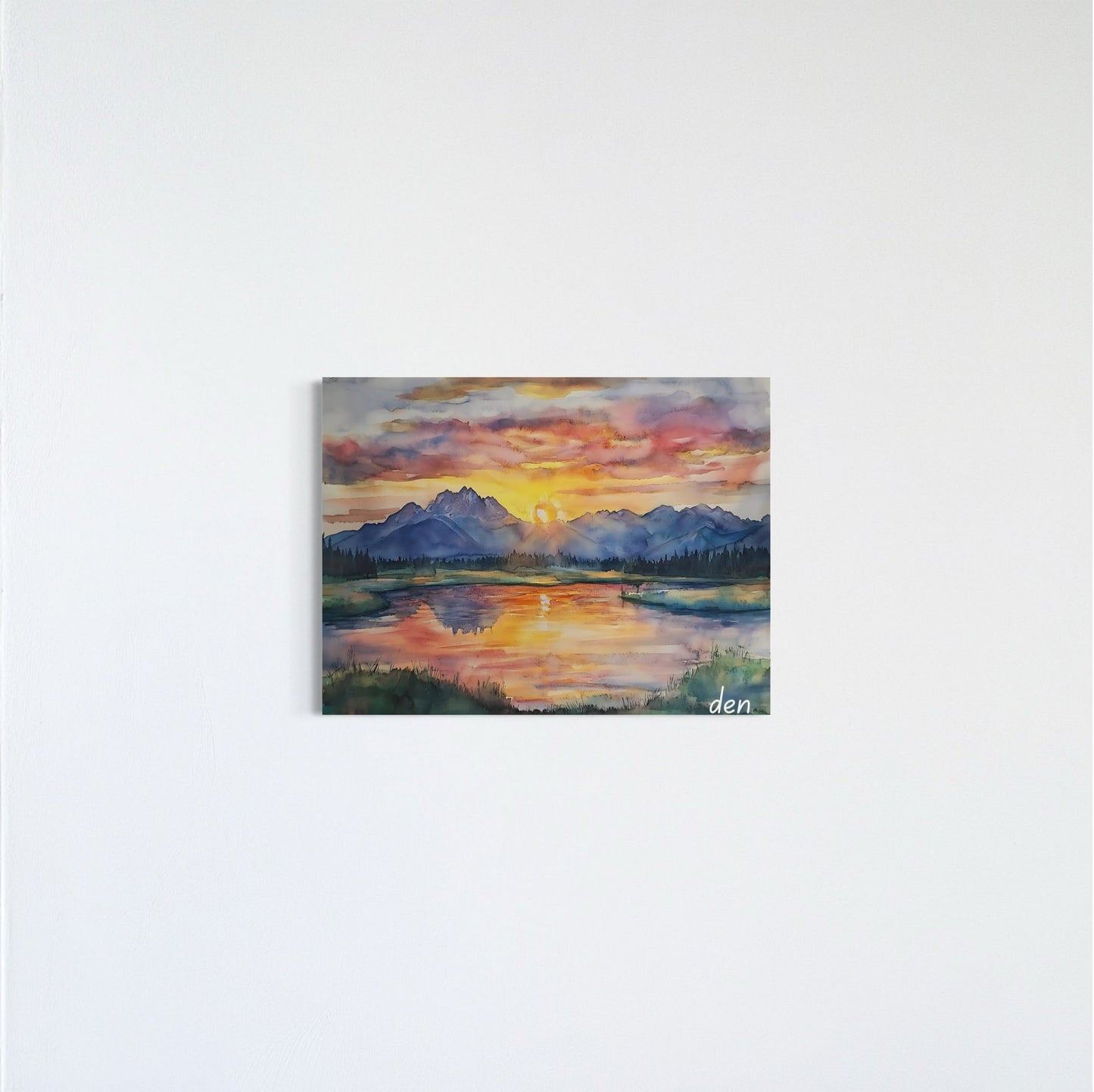 Colorado Sunset Over the Rockies (Landscape)