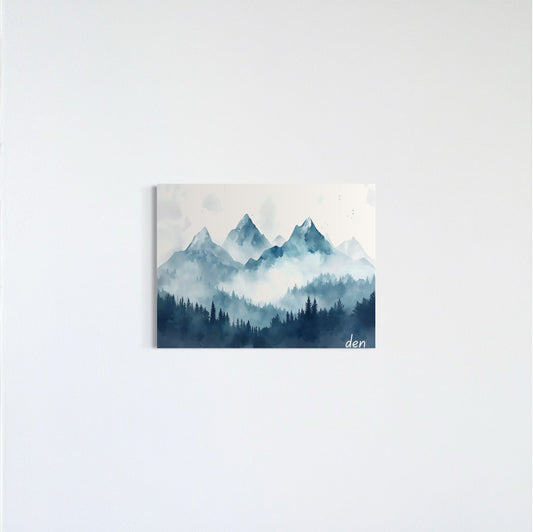 Misty Rocky Mountain Peaks